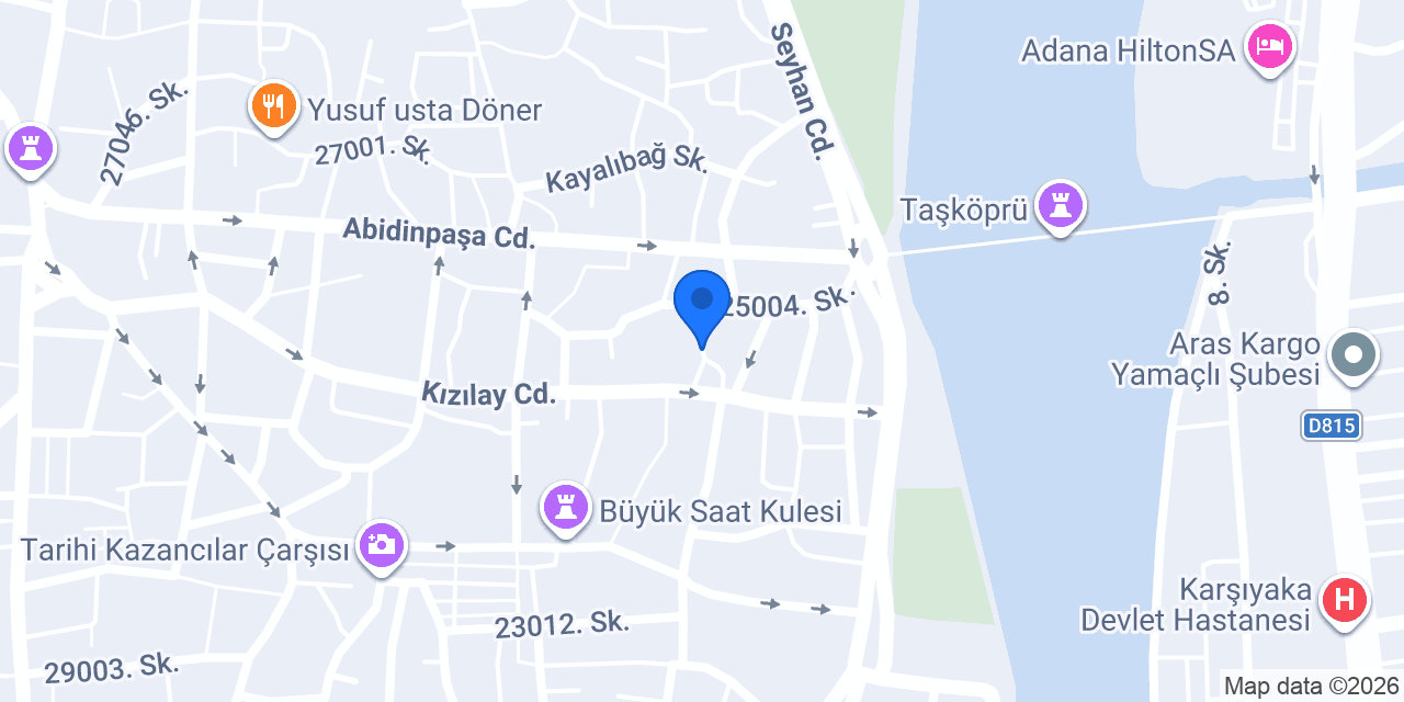 Adana Arkadaş Ofset Basım Matbaacılık konumu