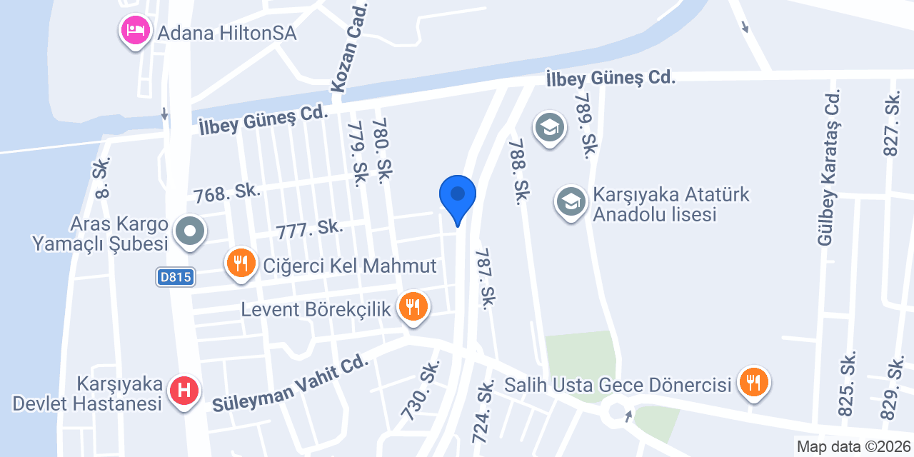 Öz Canlar Ticaret konumu