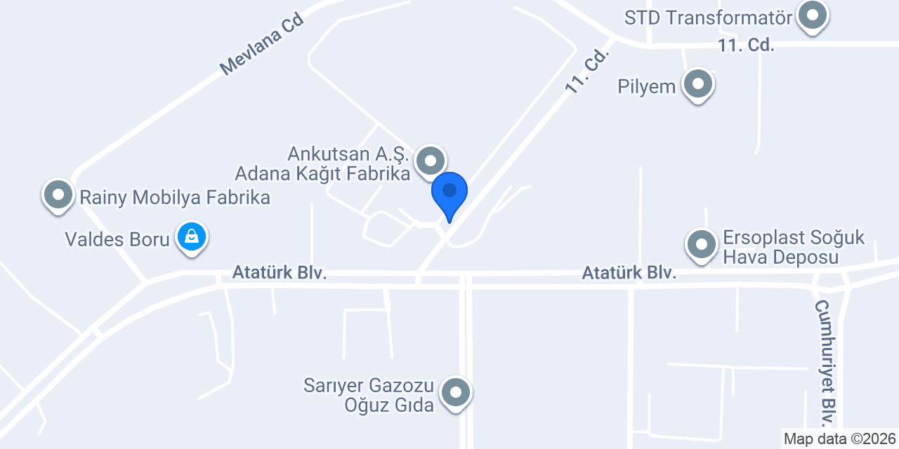 Ankutsan Antalya Kutu Sanayi Ticaret A.Ş. konumu
