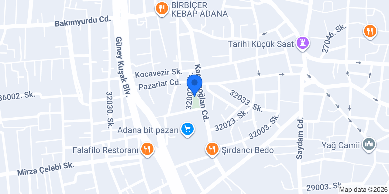 Kocavezir Parkı konumu