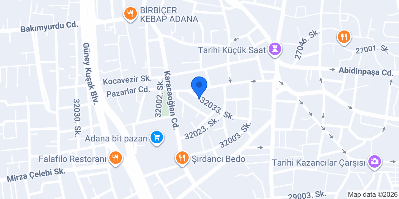 Akın Konfeksiyon konumu