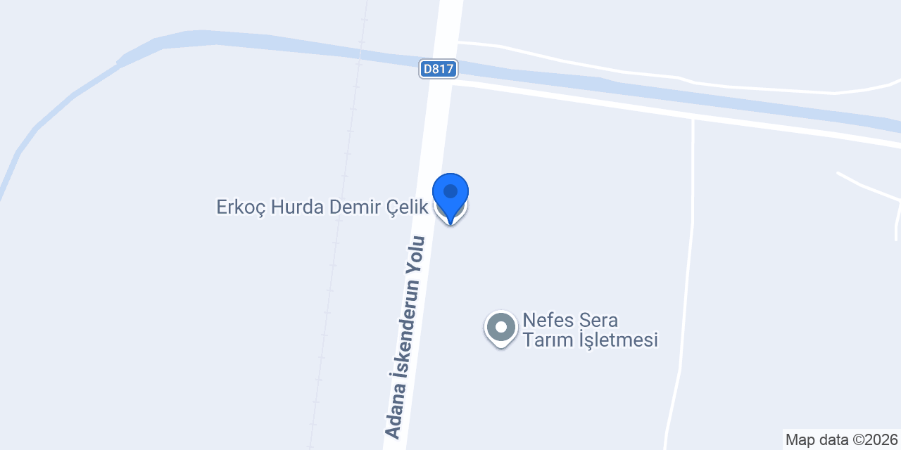 Erkoç Hurda Demir Çelik konumu