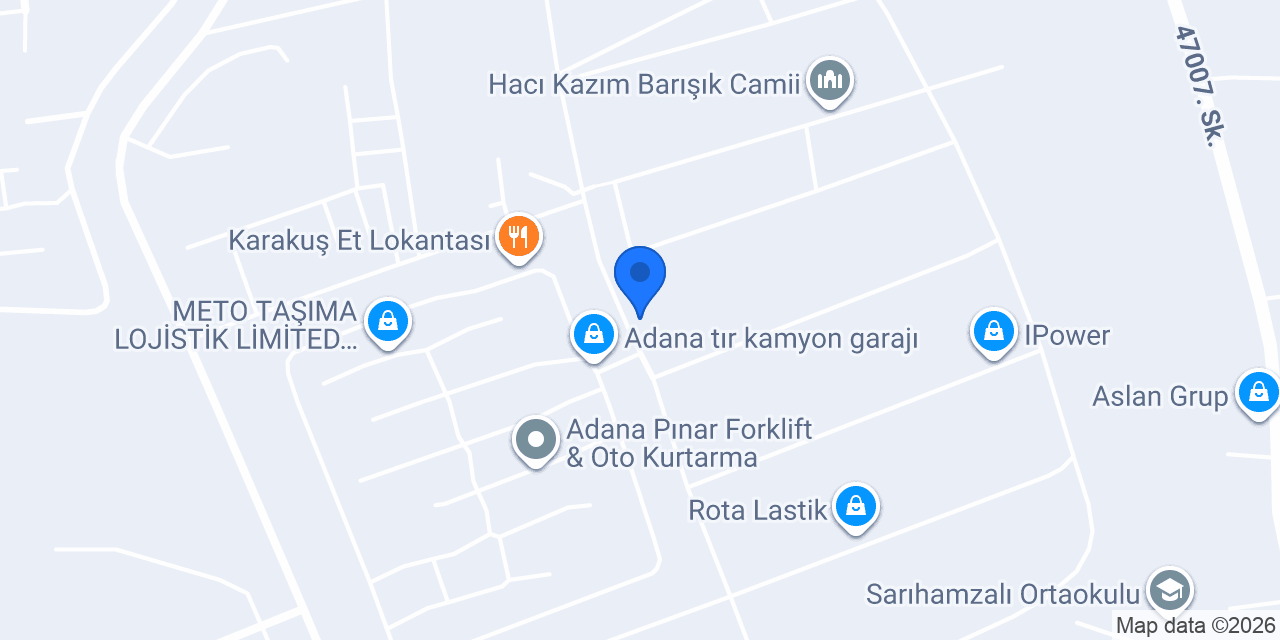 Enver Kurt Lastikçilik konumu
