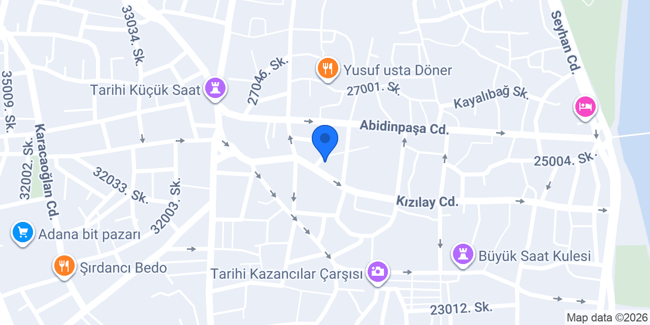 Adana 5. Noterliği konumu
