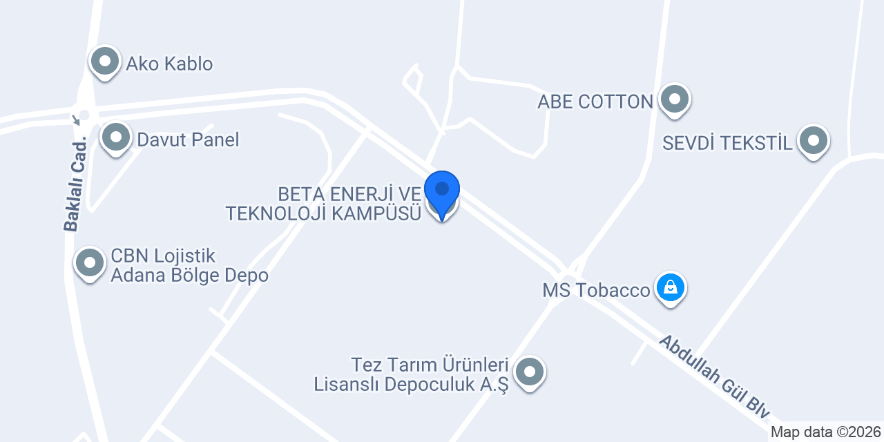 BETA ENERJİ VE TEKNOLOJİ KAMPÜSÜ konumu