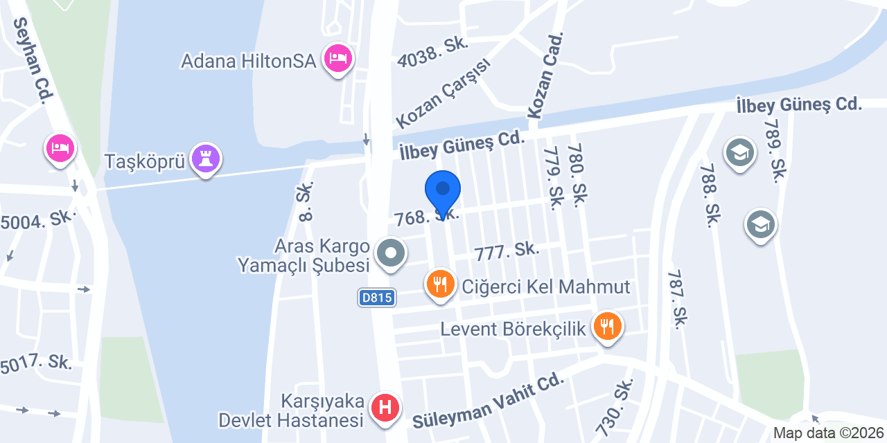 Adana Rulman konumu