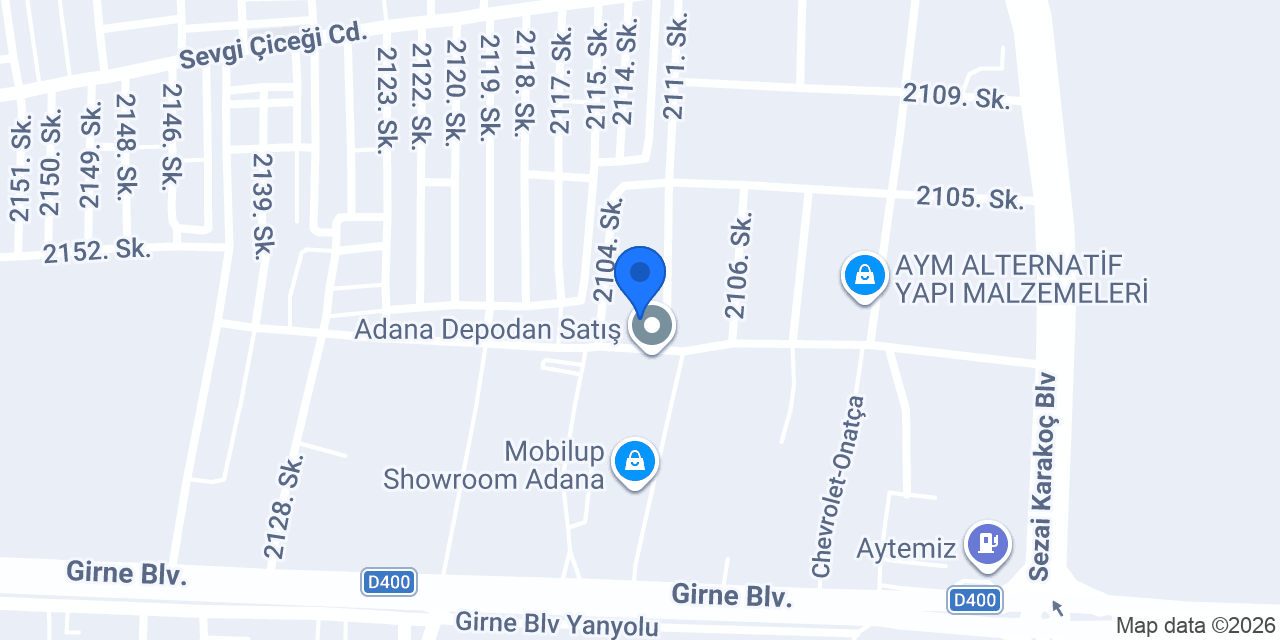 Adana Kiralık Forklift konumu