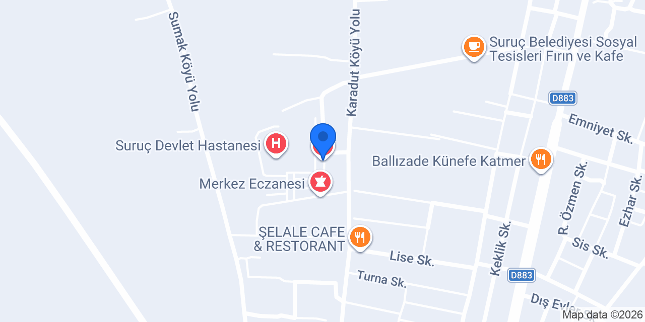 Demirbilek Eczanesi konumu