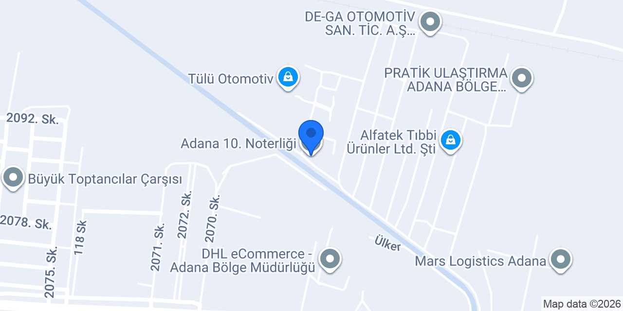 Adana 10. Noterliği konumu