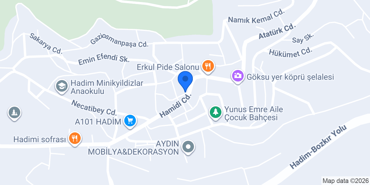 Gapçıoğlu tufan Terzi konumu