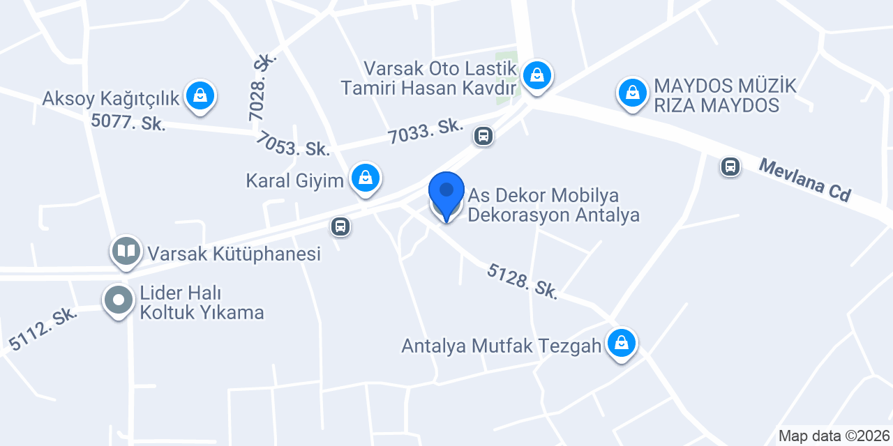 As Dekor Mobilya Dekorasyon Antalya konumu