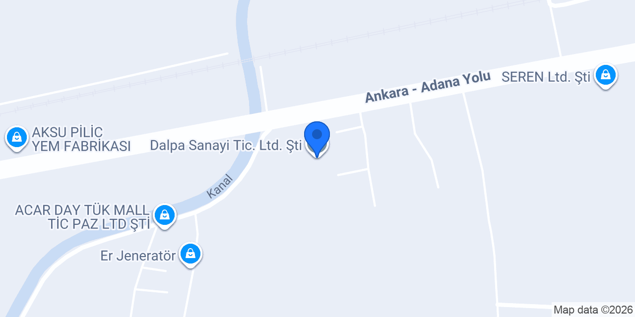 Dalpa Sanayi Tic. Ltd. Şti. konumu