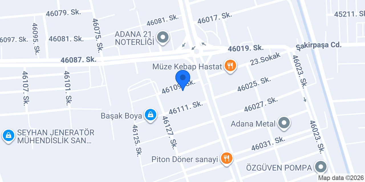 Yoldaş Oto konumu