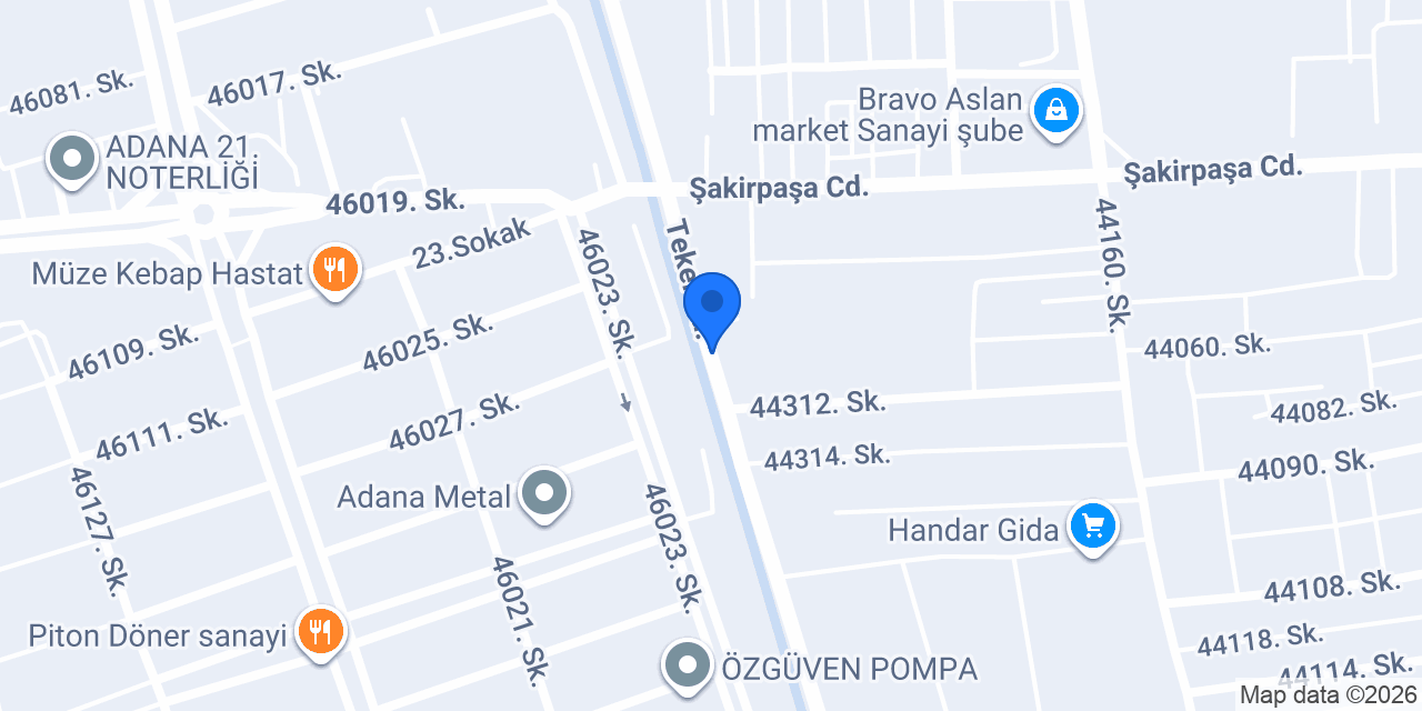 Adana Kasacı - Özadacan Karoser konumu