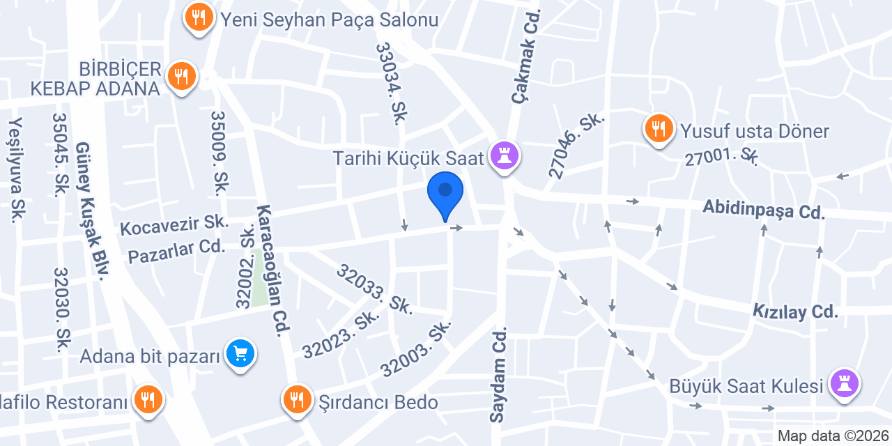 Öztürk Bijuteri konumu