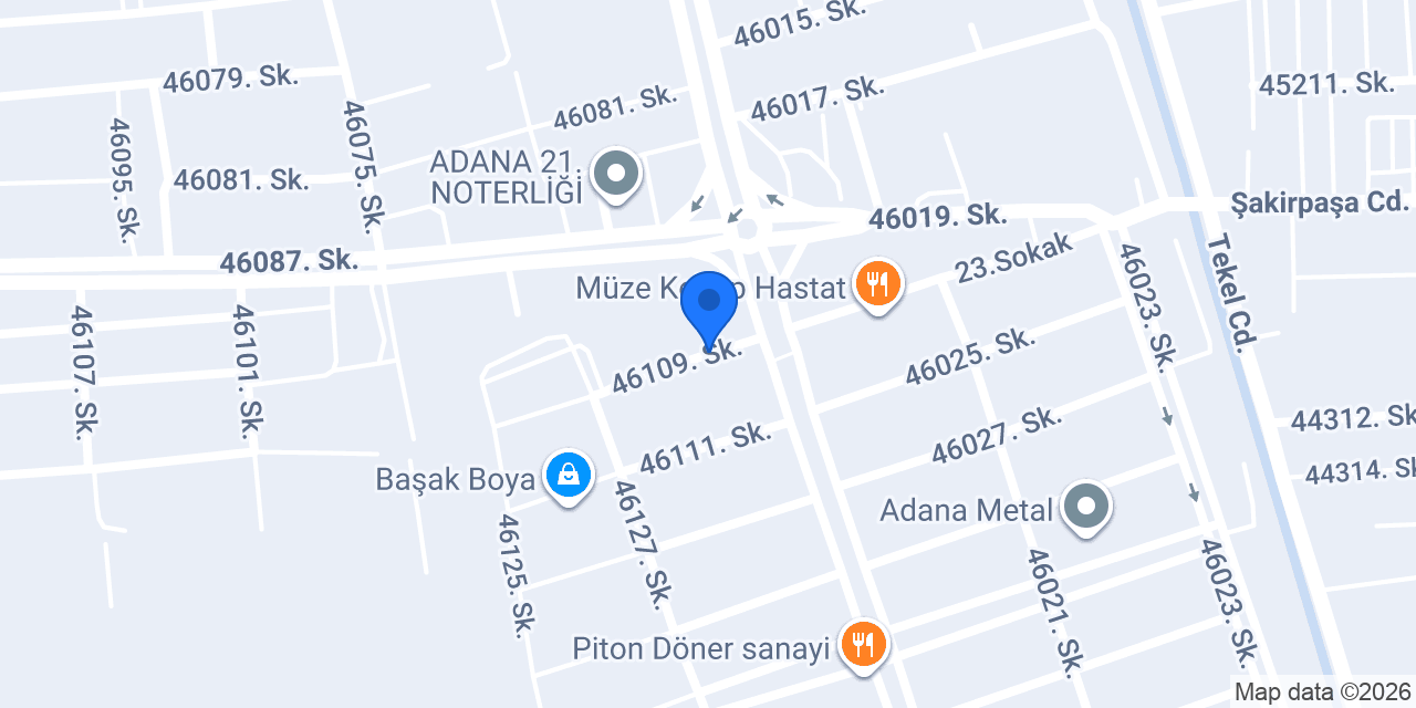 Çukurova Periyodik Kontrol ve Müh.Hiz. konumu