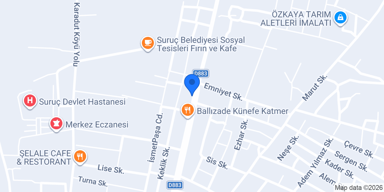 Zeki Tarım konumu