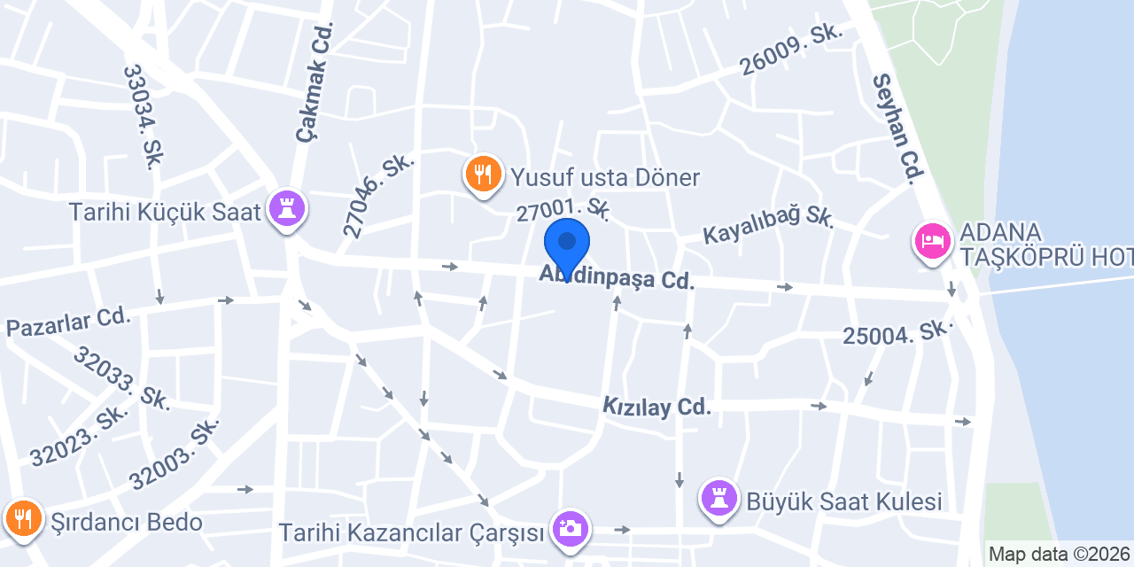 Grand Adanus Hotel konumu