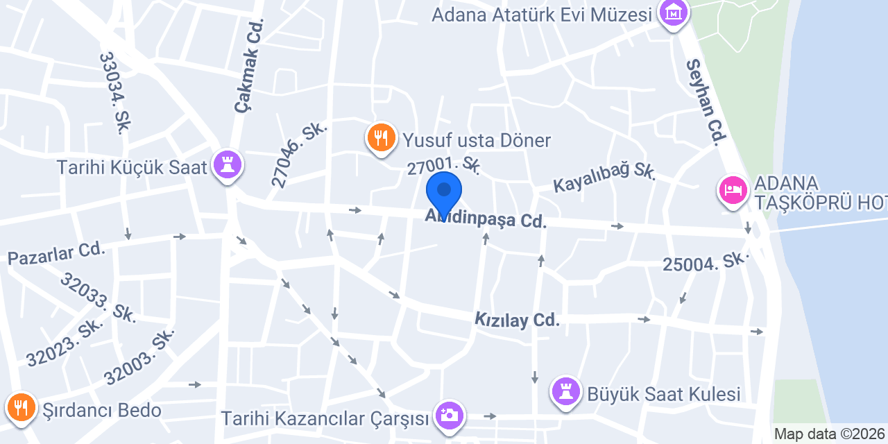 Akbank Küçüksaat/Adana Şubesi konumu