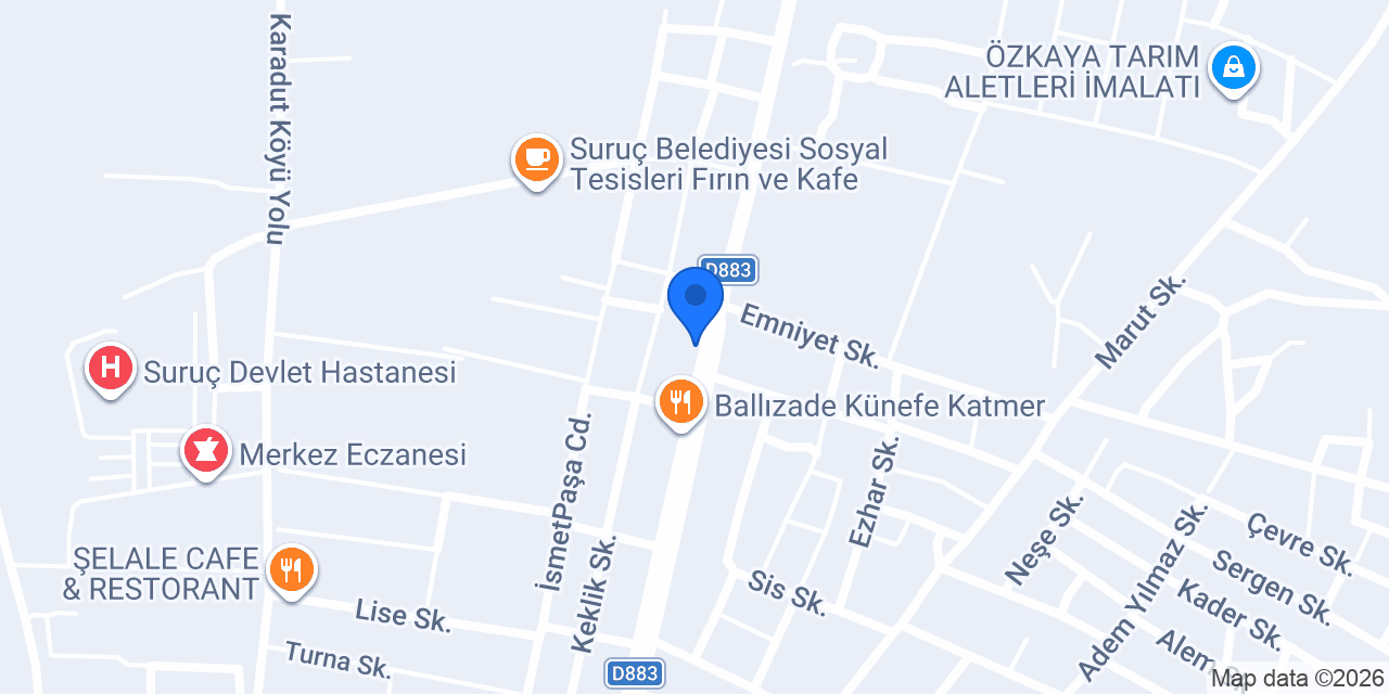 Şahin oto lastik suruç konumu