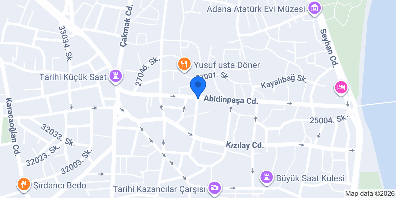Diş Hekimi Ahmet Türkoğlu konumu