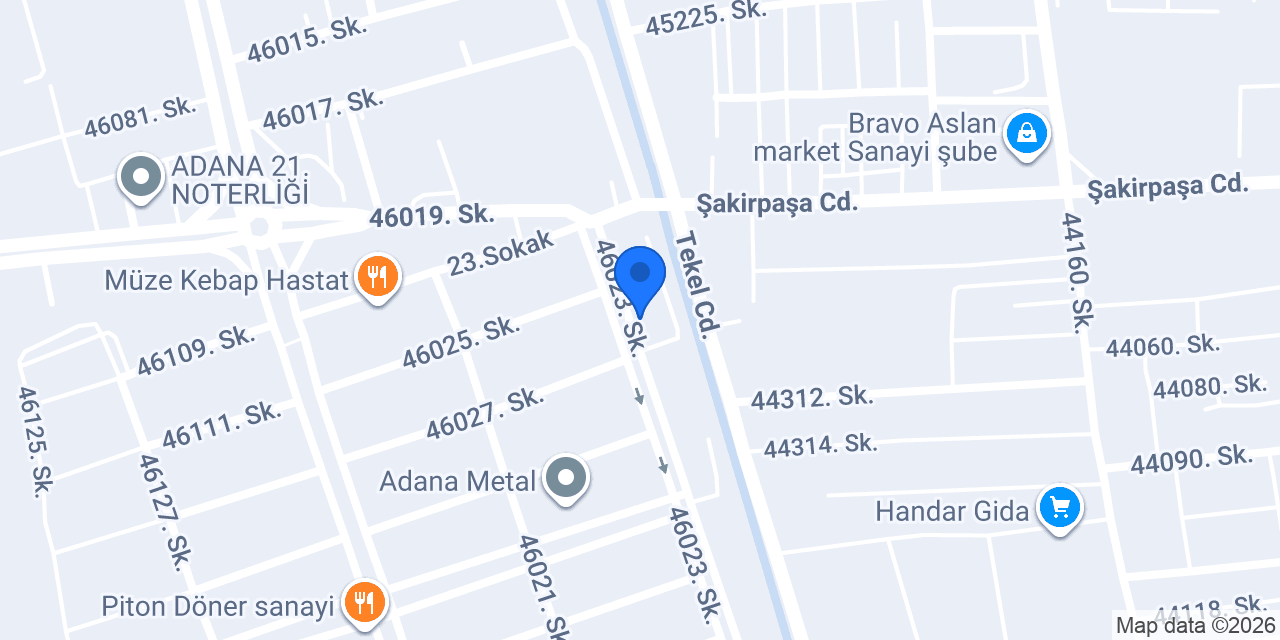 Adana Transpalet Servisi konumu