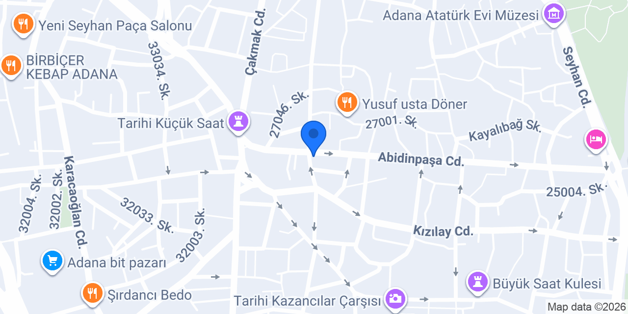Garanti BBVA Adana Şubesi konumu