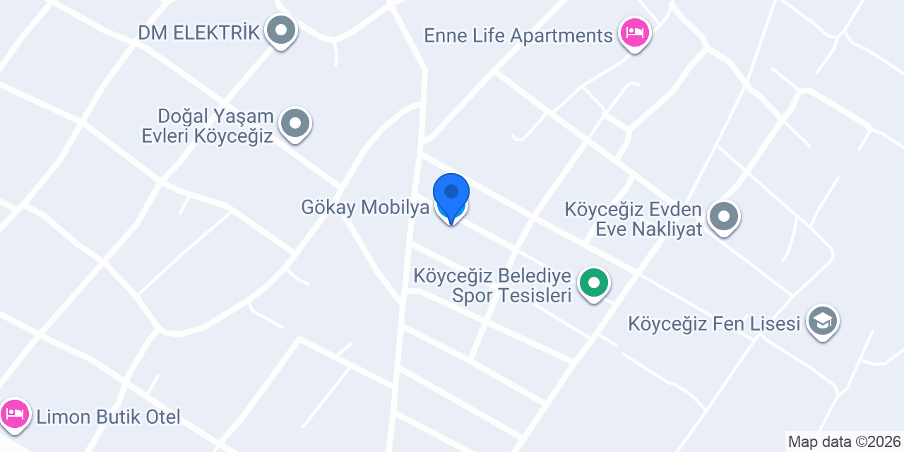 Gökay Mobilya konumu