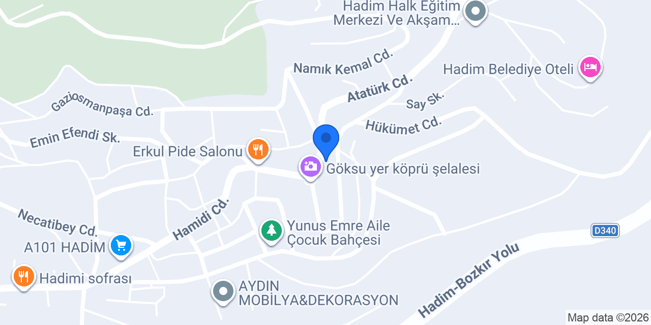 Hadim Noterliği konumu