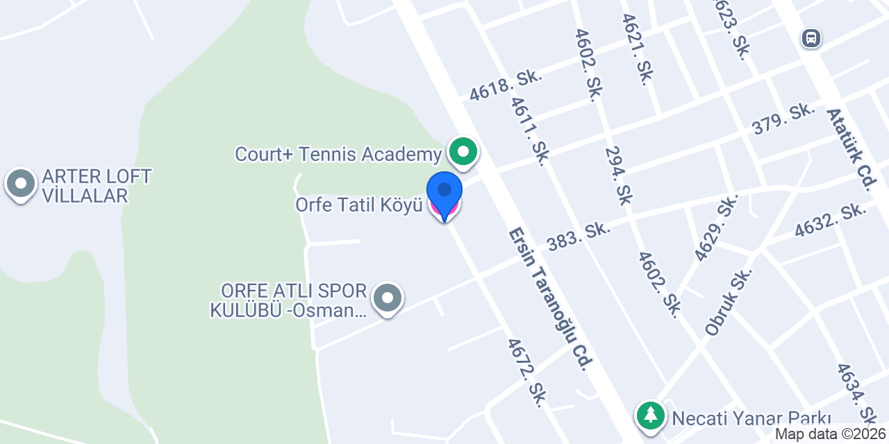 Orfe Tatil Köyü konumu