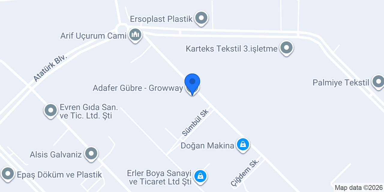 Adafer Gübre - Growway konumu