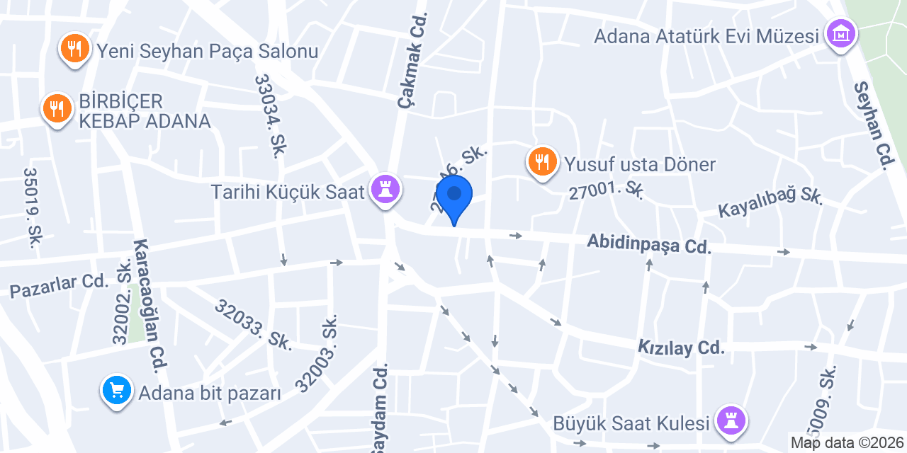 FuzulEv Adana Şube konumu