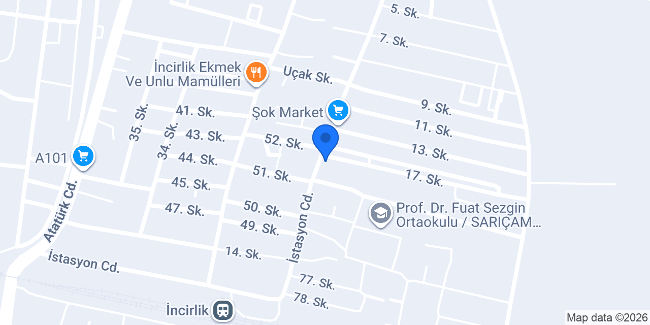 Üç Kardeşler özel servis konumu