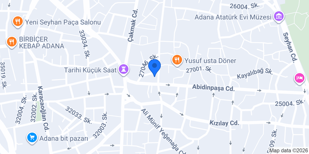 Ziraat Katılım Adana Şubesi konumu