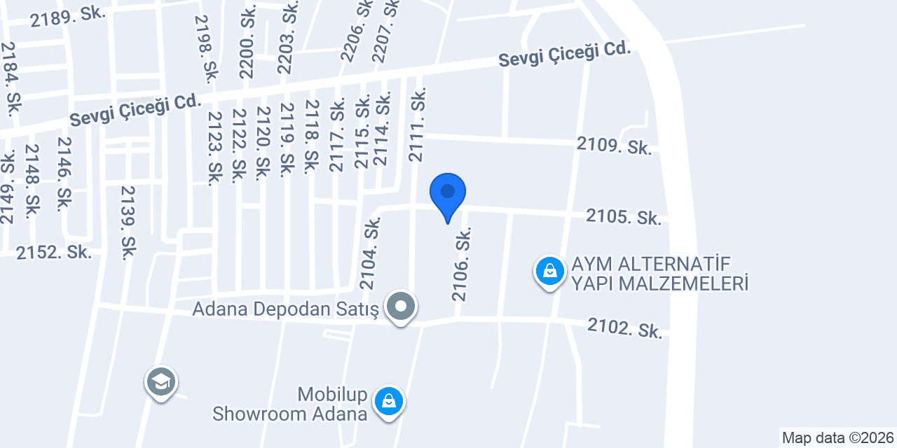 Egemen Alüminyum Ltd.Şti. konumu
