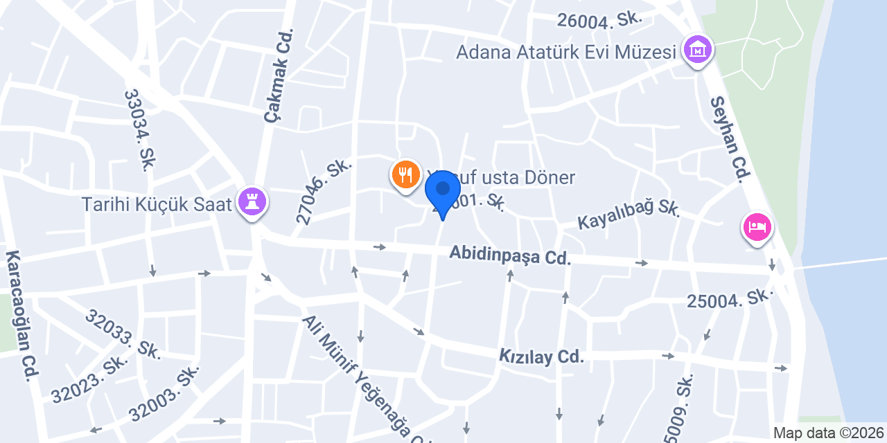 AKSOY OTEL ADANA konumu