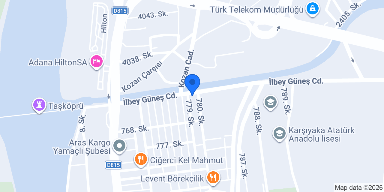 Halkbank Yüreğir Şubesi konumu