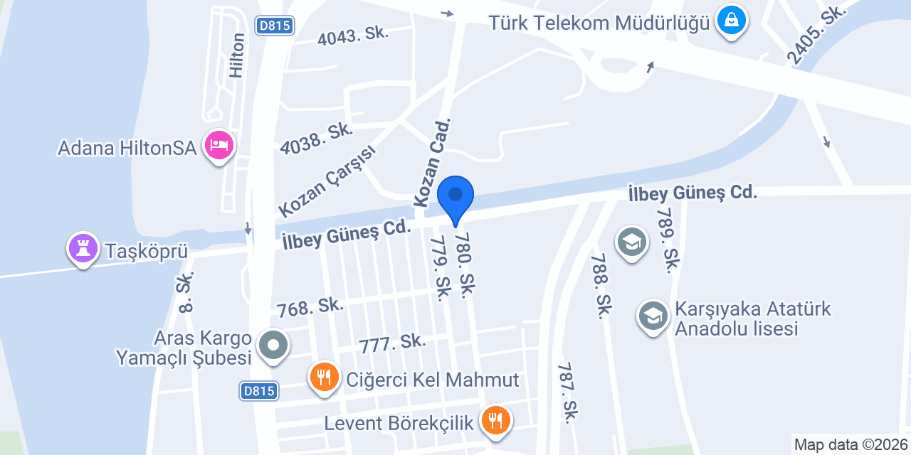 Adanalılar Pompa konumu