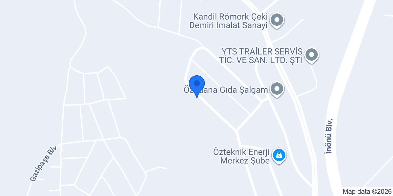 Özortak Makina konumu