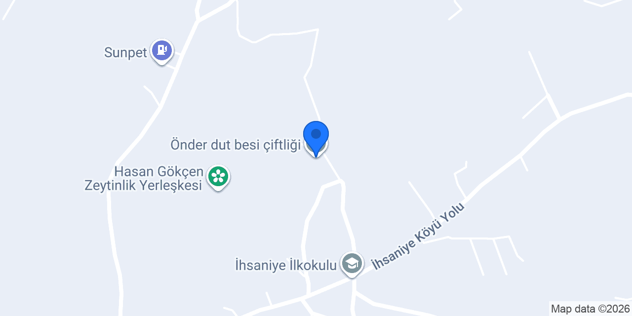 Önder dut besi çiftliği konumu
