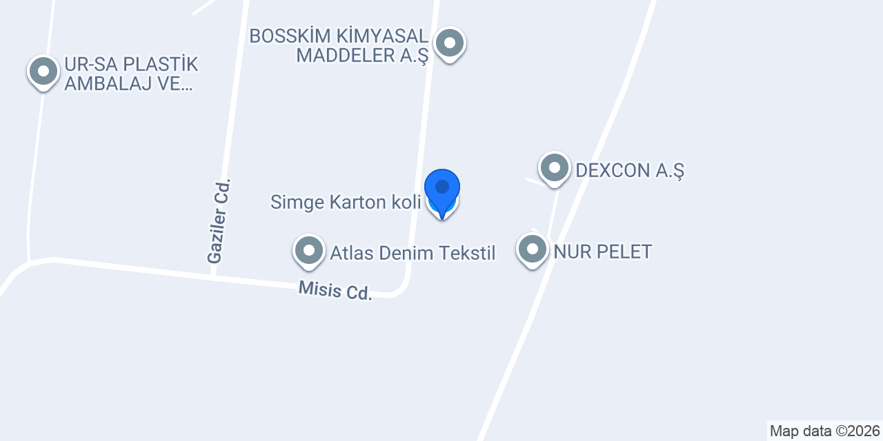 Simge Karton koli konumu