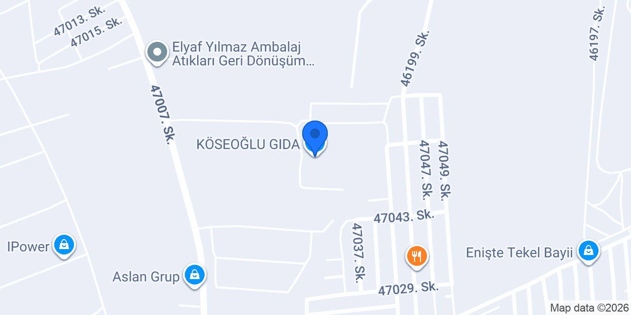 KÖSEOĞLU GIDA konumu
