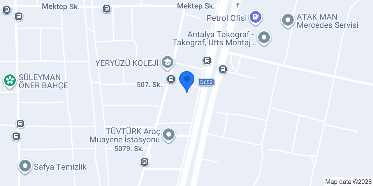 Merkez Otomotiv konumu