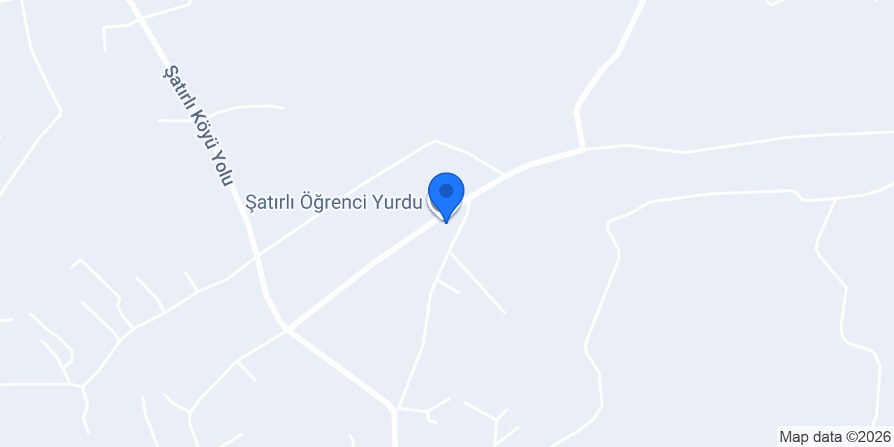 Şatırlı Öğrenci Yurdu konumu