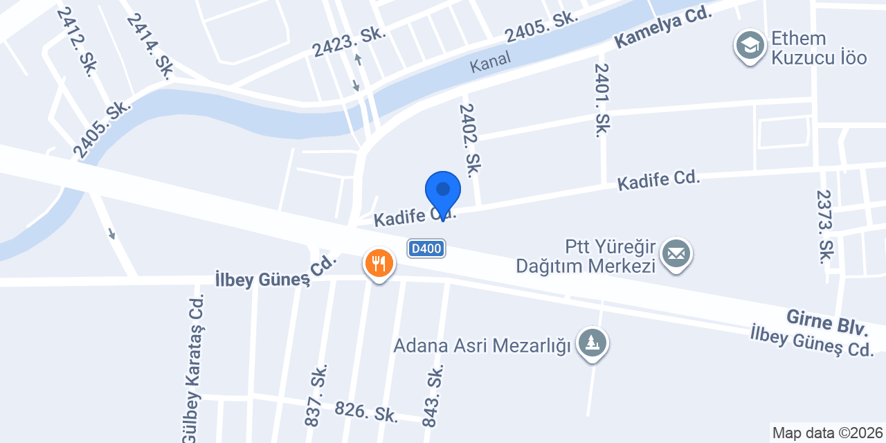Modalife Ceyhan Yolu konumu