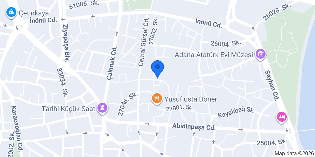 Arık Matbaa konumu