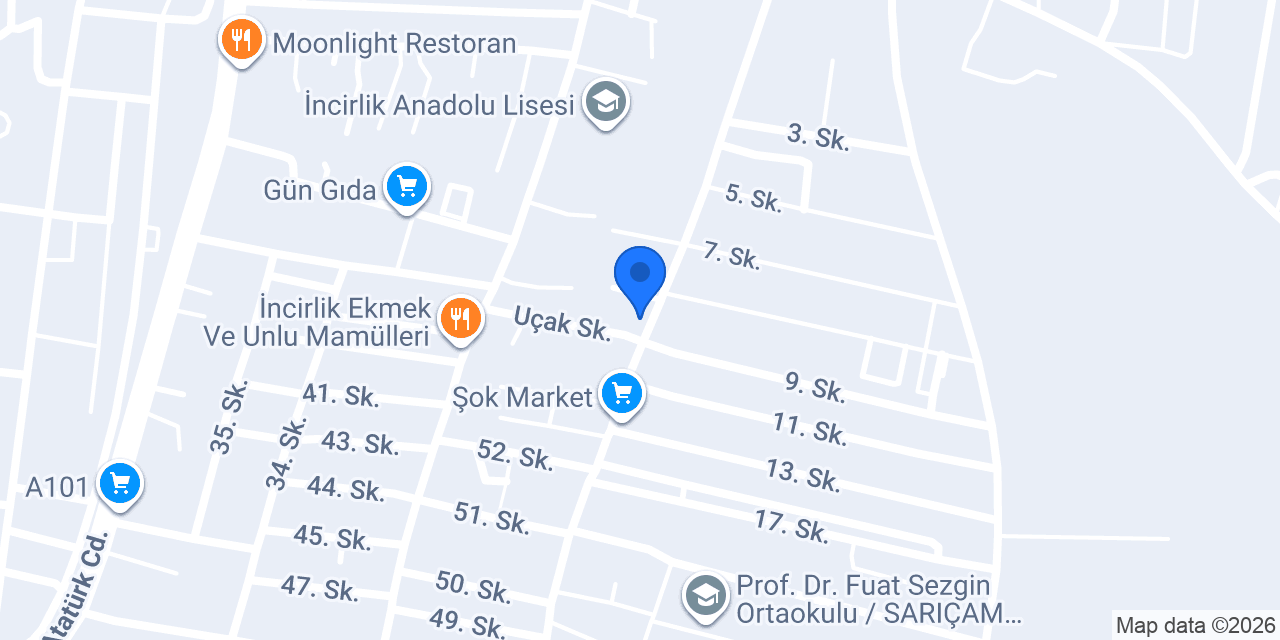İncirlik Sağlık Kabini konumu