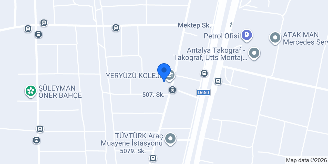 YERYÜZÜ KOLEJİ konumu