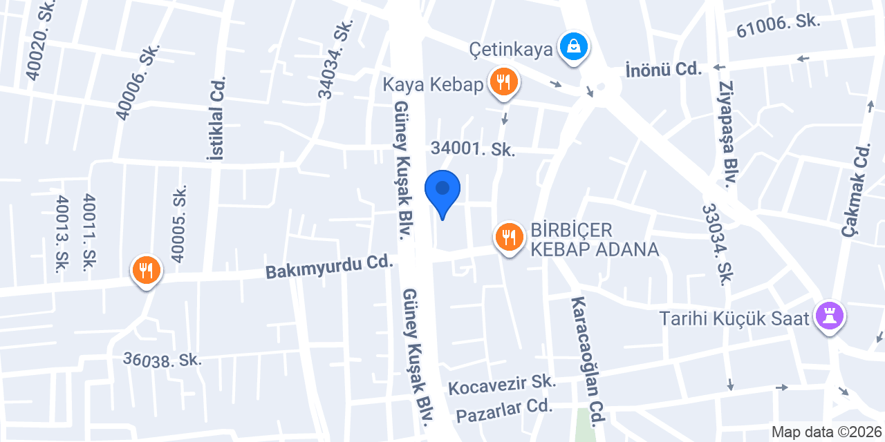 Metro Oto Lastik konumu