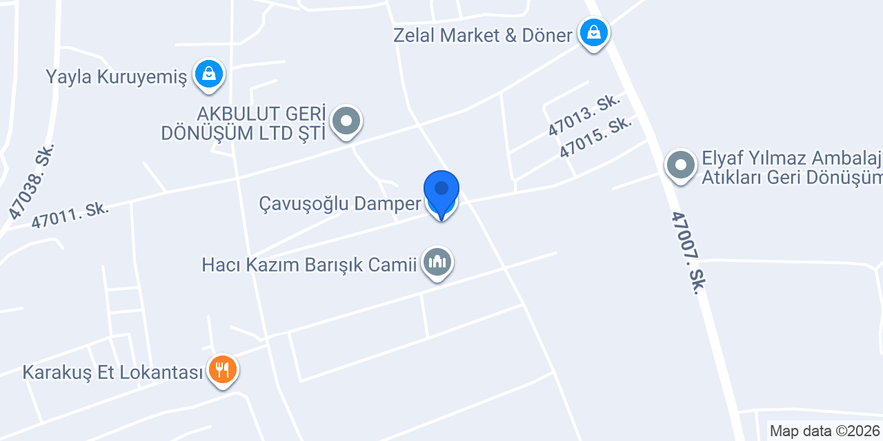 Çavuşoğlu Damper konumu